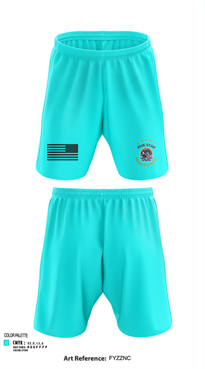 5 Star 18393940 Athletic Shorts With Pockets - 113