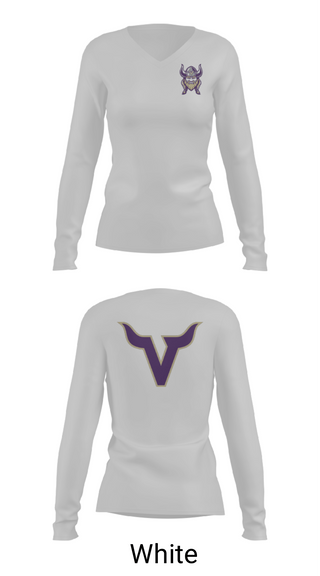 Womens Long Sleeve Vneck Shirt, Valencia High School Basketball, Men's Basketball, Teamtime, Team time, sublimation, custom sports apparel, team uniforms, spirit wear, spiritwear, sports uniforms, custom shirts, team store, custom team store, fundraiser sports, apparel fundraiser