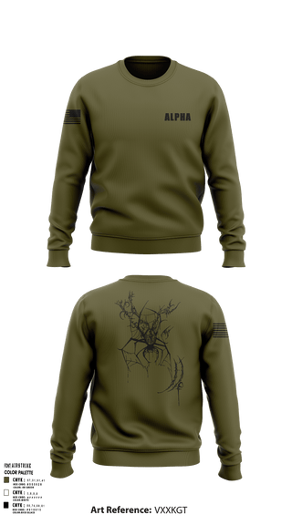 Crew Neck Sweatshirt, Alpha, Air Force, Teamtime, Team time, sublimation, custom sports apparel, team uniforms, spirit wear, spiritwear, sports uniforms, custom shirts, team store, custom team store, fundraiser sports, apparel fundraiser