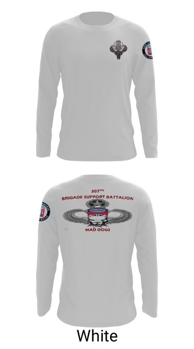 307th bsb 83120059 Long Sleeve Performance Shirt - 4