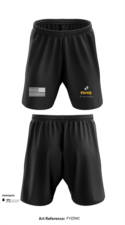 Muvit 8063137 Athletic Shorts With Pockets - 3