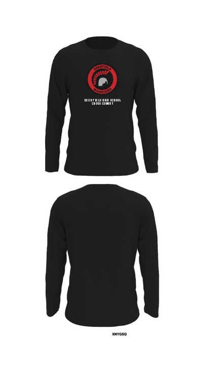 Deerfield High School Cross Country 52839866 Long Sleeve Performance Shirt - 27