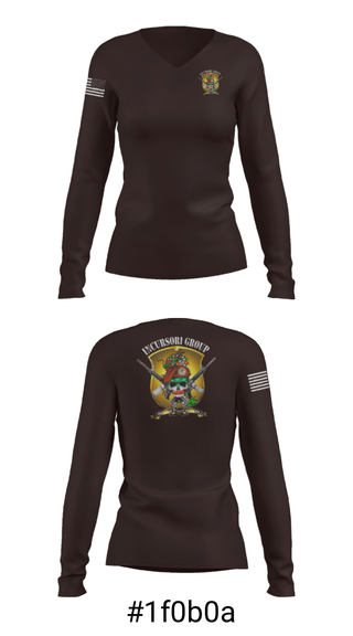 Women's Long Sleeve Vneck Shirt, Incursori, , Teamtime, Team time, sublimation, custom sports apparel, team uniforms, spirit wear, spiritwear, sports uniforms, custom shirts, team store, custom team store, fundraiser sports, apparel fundraiser