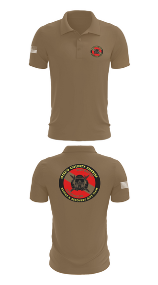 Short Sleeve Performance Polo, Otero County Sheriff, Police, Teamtime, Team time, sublimation, custom sports apparel, team uniforms, spirit wear, spiritwear, sports uniforms, custom shirts, team store, custom team store, fundraiser sports, apparel fundraiser