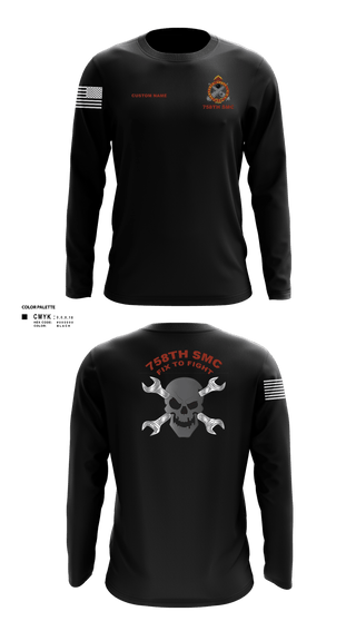 Long Sleeve Performance Shirt, 758th SMC, Army, Teamtime, Team time, sublimation, custom sports apparel, team uniforms, spirit wear, spiritwear, sports uniforms, custom shirts, team store, custom team store, fundraiser sports, apparel fundraiser