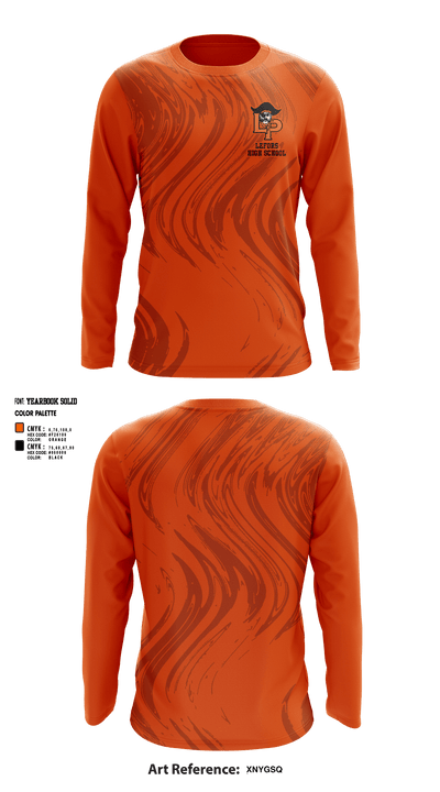 Lefors High School 24546548 Long Sleeve Performance Shirt - 1