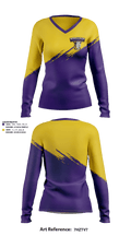 Jacksonville College eSports 58157087 Women's Long Sleeve V-neck Shirt - 1