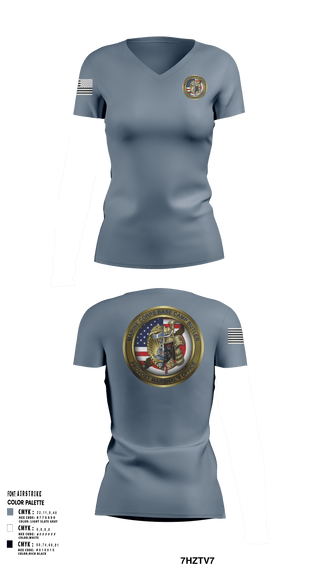 Women's Short Sleeve Vneck Shirt, Okinawa Provost Marshals office, Marines, Teamtime, Team time, sublimation, custom sports apparel, team uniforms, spirit wear, spiritwear, sports uniforms, custom shirts, team store, custom team store, fundraiser sports, apparel fundraiser