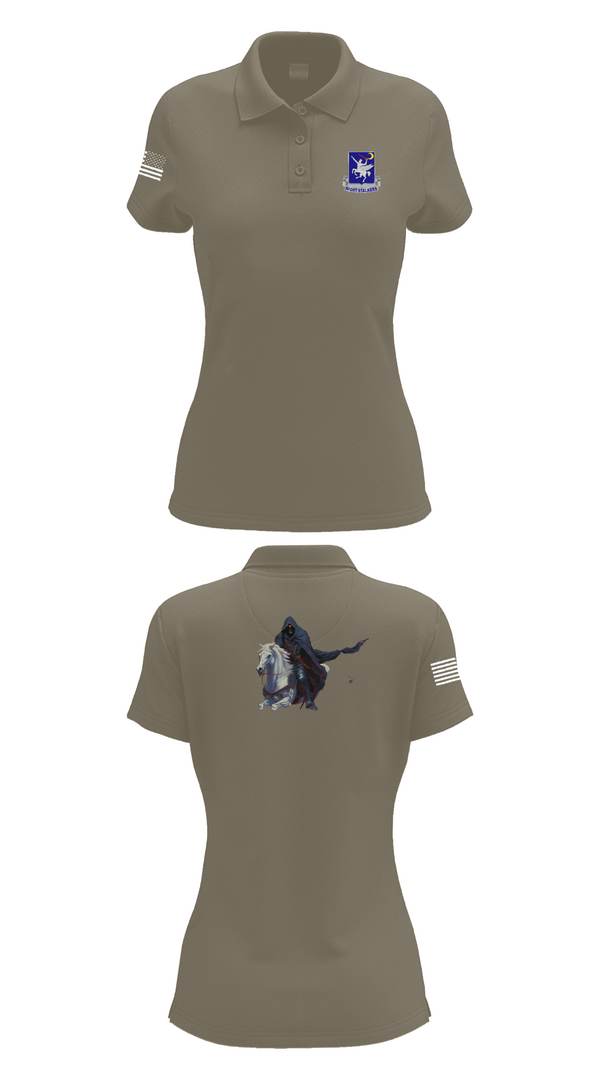 Womens Short Sleeve Performance Polo, 160th SOAR (A), , Teamtime, Team time, sublimation, custom sports apparel, team uniforms, spirit wear, spiritwear, sports uniforms, custom shirts, team store, custom team store, fundraiser sports, apparel fundraiser