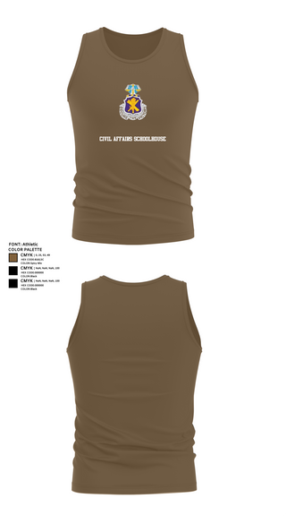 Tank Top, Civil Affairs Schoolhouse, , Teamtime, Team time, sublimation, custom sports apparel, team uniforms, spirit wear, spiritwear, sports uniforms, custom shirts, team store, custom team store, fundraiser sports, apparel fundraiser