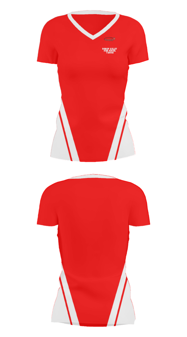 Women's Short Sleeve Vneck Shirt, Bishop Kelley High School Tennis, Tennis, Teamtime, Team time, sublimation, custom sports apparel, team uniforms, spirit wear, spiritwear, sports uniforms, custom shirts, team store, custom team store, fundraiser sports, apparel fundraiser