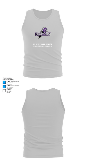 Tank Top, Dean Leaman Junior High School Soccer, Men's Soccer, Teamtime, Team time, sublimation, custom sports apparel, team uniforms, spirit wear, spiritwear, sports uniforms, custom shirts, team store, custom team store, fundraiser sports, apparel fundraiser