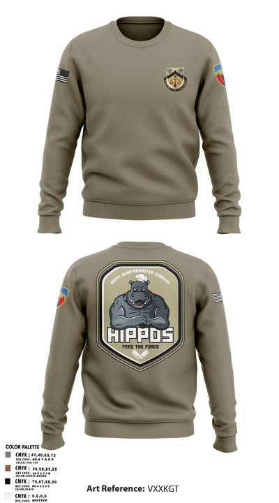 880th Quartermaster Company 80269205 Crew Neck Sweatshirt - 100