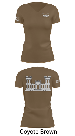 Womens Short Sleeve Vneck Shirt, 250TH ENGINEERING COMPANY, National Guard, Teamtime, Team time, sublimation, custom sports apparel, team uniforms, spirit wear, spiritwear, sports uniforms, custom shirts, team store, custom team store, fundraiser sports, apparel fundraiser