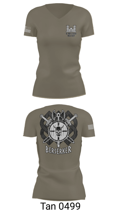 B TRP 278th RES ACR 42302065 Women's Short Sleeve V-neck Shirt - 45
