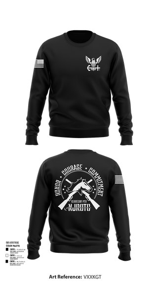 Crew Neck Sweatshirt, Kennesaw Mountain NJROTC, Navy, Teamtime, Team time, sublimation, custom sports apparel, team uniforms, spirit wear, spiritwear, sports uniforms, custom shirts, team store, custom team store, fundraiser sports, apparel fundraiser