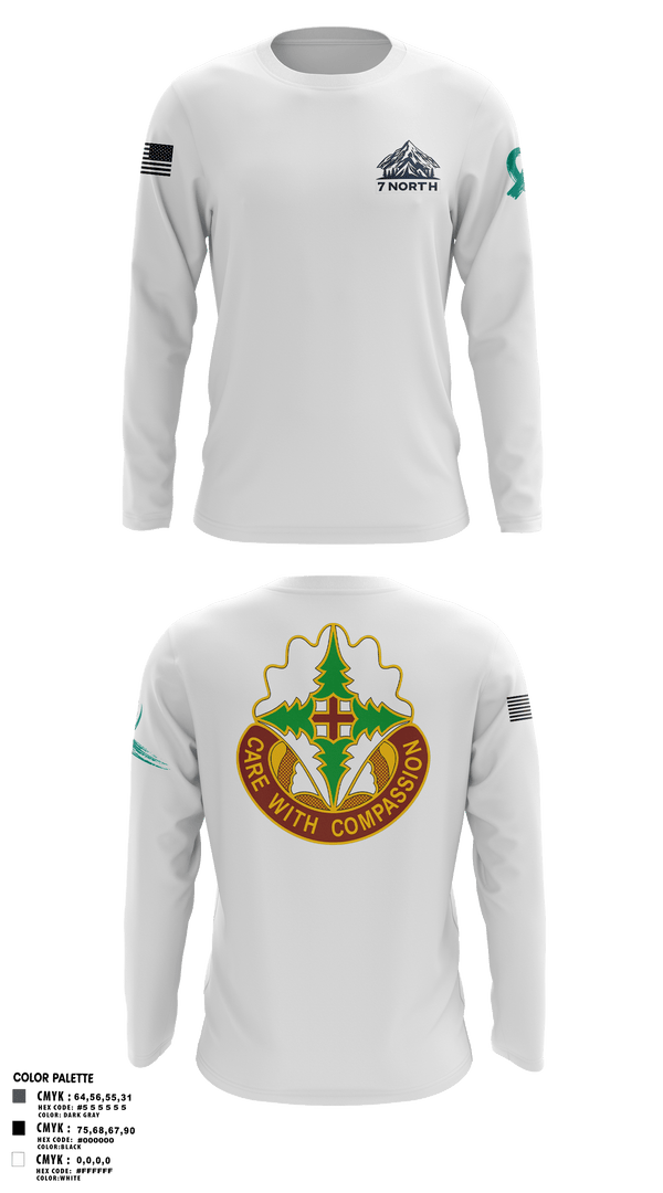 Long Sleeve Performance Shirt, 627th Hospital Center, Army, Teamtime, Team time, sublimation, custom sports apparel, team uniforms, spirit wear, spiritwear, sports uniforms, custom shirts, team store, custom team store, fundraiser sports, apparel fundraiser