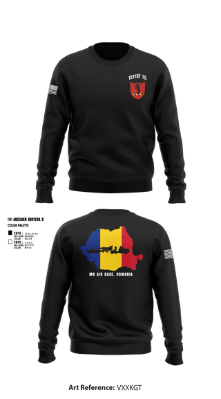 Crew Neck Sweatshirt, 1221st TC, National Guard, Teamtime, Team time, sublimation, custom sports apparel, team uniforms, spirit wear, spiritwear, sports uniforms, custom shirts, team store, custom team store, fundraiser sports, apparel fundraiser