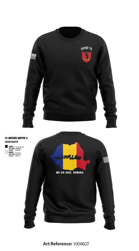 Crew Neck Sweatshirt, 1221st TC, National Guard, Teamtime, Team time, sublimation, custom sports apparel, team uniforms, spirit wear, spiritwear, sports uniforms, custom shirts, team store, custom team store, fundraiser sports, apparel fundraiser