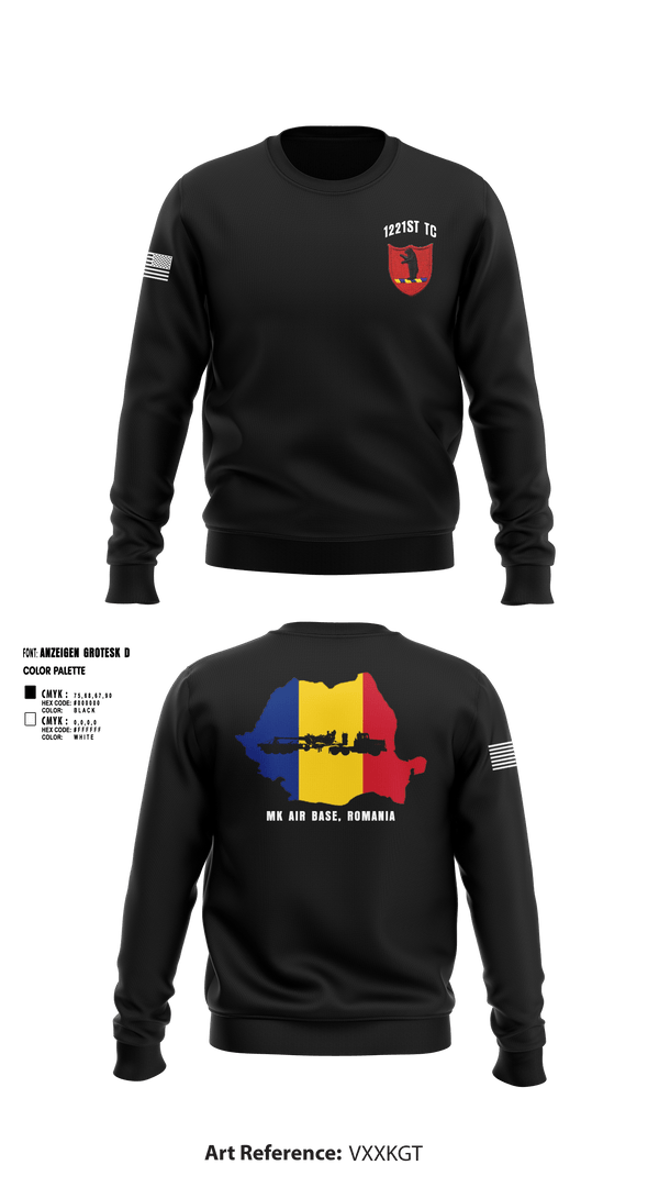 Crew Neck Sweatshirt, 1221st TC, National Guard, Teamtime, Team time, sublimation, custom sports apparel, team uniforms, spirit wear, spiritwear, sports uniforms, custom shirts, team store, custom team store, fundraiser sports, apparel fundraiser