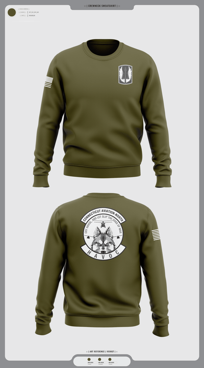 1-169th E Company 36132631 Crew Neck Sweatshirt - 1