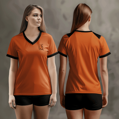 Ouray High School Volleyball 70687168 Women's Short Sleeve V-neck Shirt - 1