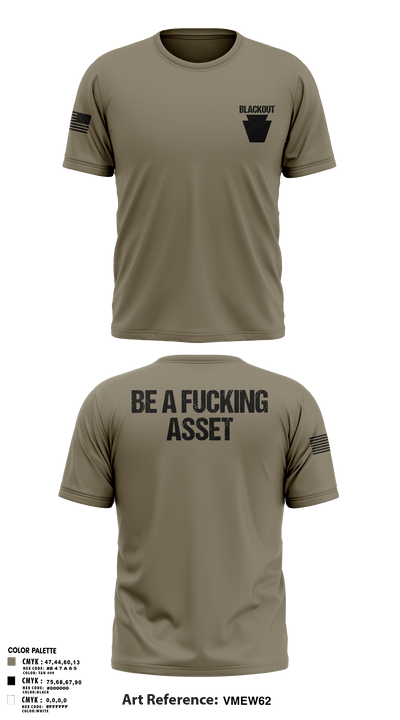 Blackout 17717609 Short Sleeve Performance Shirt - 105