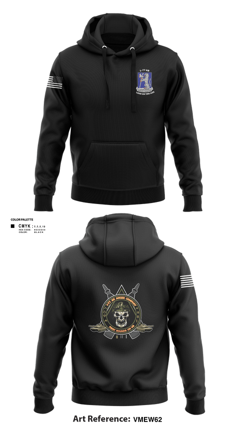 Hoodie, 1-77 AR A Co., Army, Teamtime, Team time, sublimation, custom sports apparel, team uniforms, spirit wear, spiritwear, sports uniforms, custom shirts, team store, custom team store, fundraiser sports, apparel fundraiser