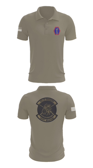 Short Sleeve Performance Polo, 100th Battalion 442nd Infantry Delta dragons, Army, Teamtime, Team time, sublimation, custom sports apparel, team uniforms, spirit wear, spiritwear, sports uniforms, custom shirts, team store, custom team store, fundraiser sports, apparel fundraiser