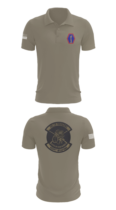 100th Battalion 442nd Infantry Delta dragons 60081058 Short Sleeve Performance Polo - 67
