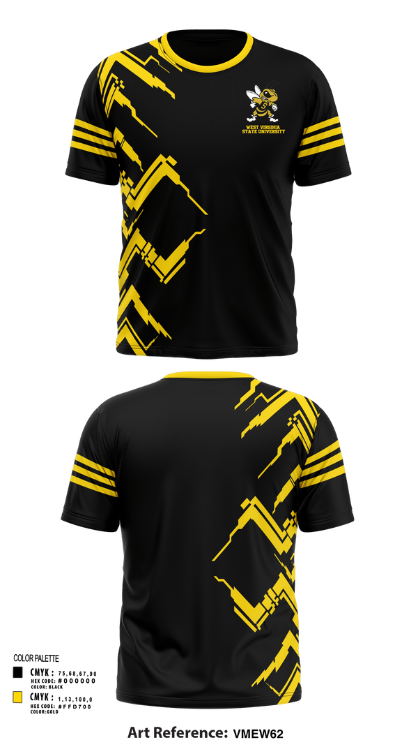 Short Sleeve Performance Shirt, West Virginia State University Football, Football, Teamtime, Team time, sublimation, custom sports apparel, team uniforms, spirit wear, spiritwear, sports uniforms, custom shirts, team store, custom team store, fundraiser sports, apparel fundraiser