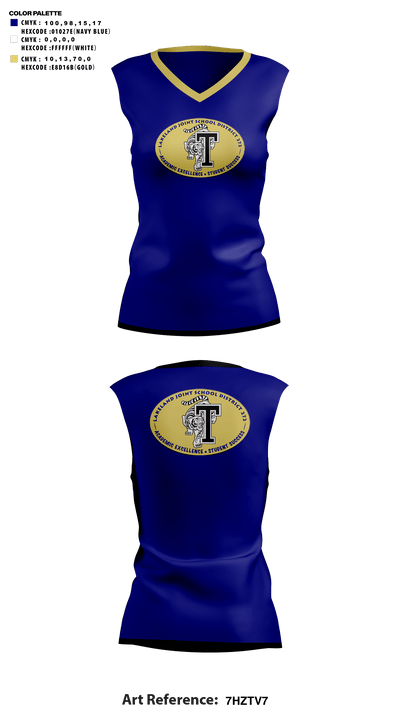 Timberlake Senior High School Volleyball 62914388 Women's Short Sleeve V-neck Shirt - 42