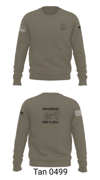 Crew Neck Sweatshirt, VMM-268, Marines, Teamtime, Team time, sublimation, custom sports apparel, team uniforms, spirit wear, spiritwear, sports uniforms, custom shirts, team store, custom team store, fundraiser sports, apparel fundraiser