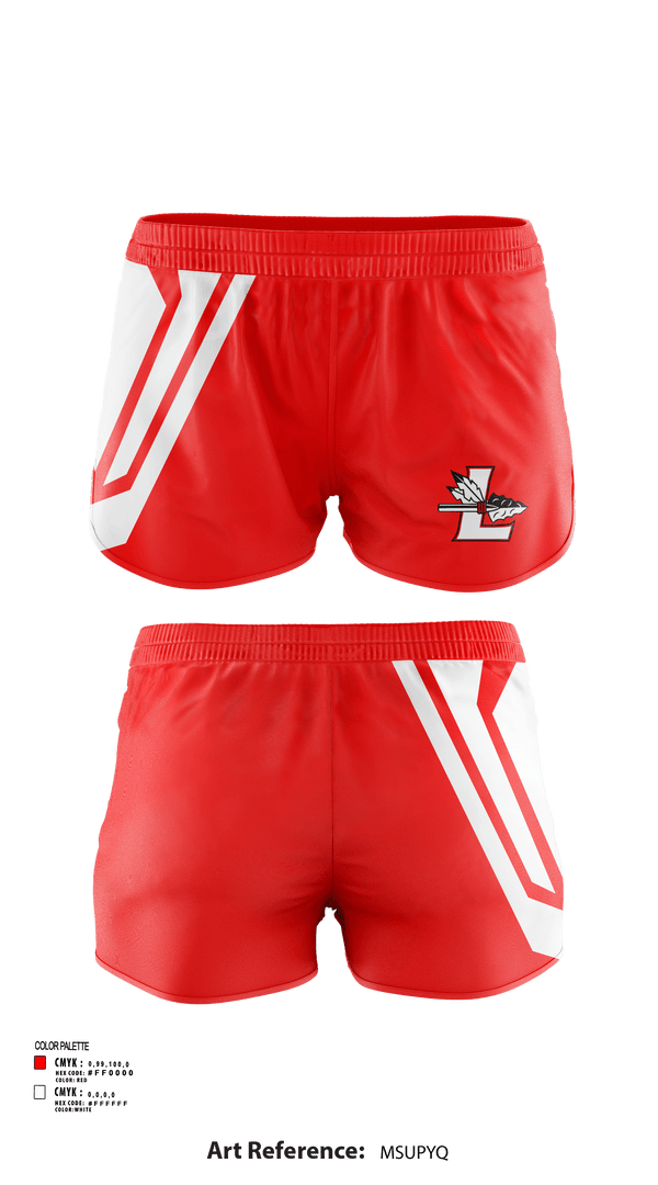 Womens Shorts, Lawrenceville High School Band, Spirit Store, Teamtime, Team time, sublimation, custom sports apparel, team uniforms, spirit wear, spiritwear, sports uniforms, custom shirts, team store, custom team store, fundraiser sports, apparel fundraiser
