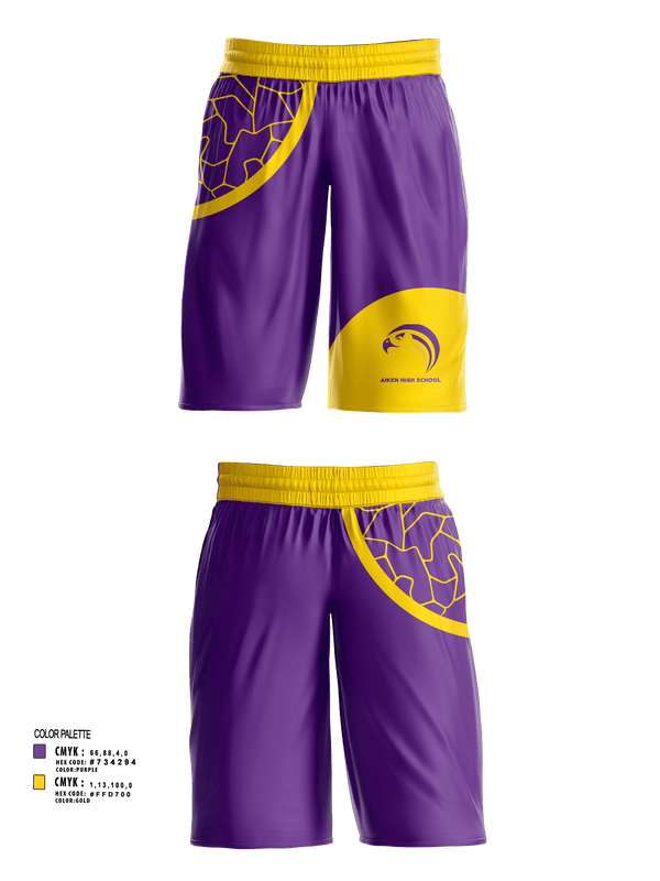 Mens Basketball Shorts, Aiken High School, Spirit Store, Teamtime, Team time, sublimation, custom sports apparel, team uniforms, spirit wear, spiritwear, sports uniforms, custom shirts, team store, custom team store, fundraiser sports, apparel fundraiser