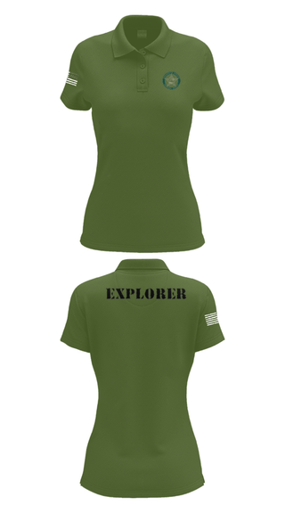 Women's Short Sleeve Performance Polo, BSO Explorers, Police, Teamtime, Team time, sublimation, custom sports apparel, team uniforms, spirit wear, spiritwear, sports uniforms, custom shirts, team store, custom team store, fundraiser sports, apparel fundraiser