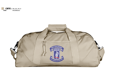 Duffle Bag, 173rd airborne brigade, , Teamtime, Team time, sublimation, custom sports apparel, team uniforms, spirit wear, spiritwear, sports uniforms, custom shirts, team store, custom team store, fundraiser sports, apparel fundraiser