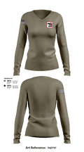 Enforcers 86260291 Women's Long Sleeve V-neck Shirt - 1