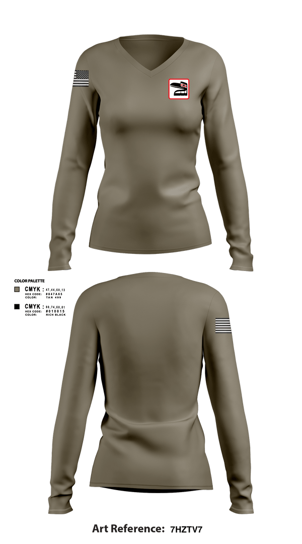 Womens Long Sleeve Vneck Shirt, Enforcers, Army, Teamtime, Team time, sublimation, custom sports apparel, team uniforms, spirit wear, spiritwear, sports uniforms, custom shirts, team store, custom team store, fundraiser sports, apparel fundraiser