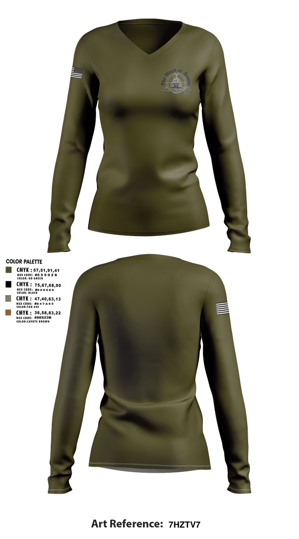 Womens Long Sleeve Vneck Shirt, The World of Armor, , Teamtime, Team time, sublimation, custom sports apparel, team uniforms, spirit wear, spiritwear, sports uniforms, custom shirts, team store, custom team store, fundraiser sports, apparel fundraiser