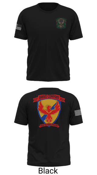 Old School Cotton Feel Shirt, B-Co 122 ASB, Army, Teamtime, Team time, sublimation, custom sports apparel, team uniforms, spirit wear, spiritwear, sports uniforms, custom shirts, team store, custom team store, fundraiser sports, apparel fundraiser