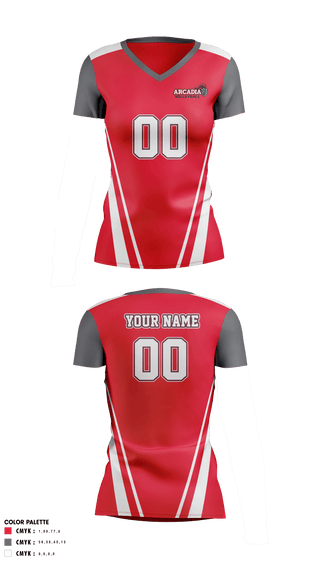 Women's Short Sleeve Vneck Shirt, Arcadia University Volleyball, Women's Volleyball, Teamtime, Team time, sublimation, custom sports apparel, team uniforms, spirit wear, spiritwear, sports uniforms, custom shirts, team store, custom team store, fundraiser sports, apparel fundraiser