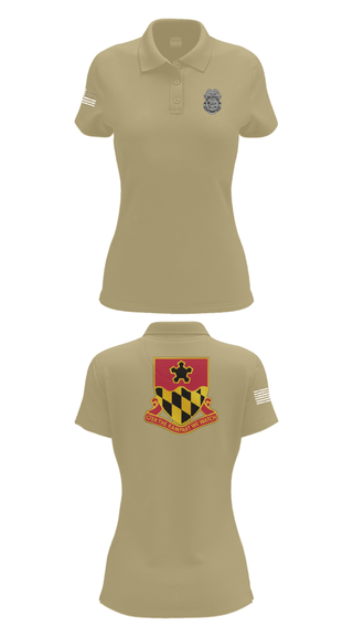 Women's Short Sleeve Performance Polo, 2nd MTB/70th RTI, Army, Teamtime, Team time, sublimation, custom sports apparel, team uniforms, spirit wear, spiritwear, sports uniforms, custom shirts, team store, custom team store, fundraiser sports, apparel fundraiser