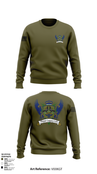 Pieper Legacy Loft 73382173 Crew Neck Sweatshirt - 102