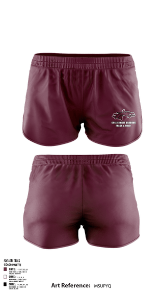 Womens Shorts, Collierville Dragons, Track & Field, Teamtime, Team time, sublimation, custom sports apparel, team uniforms, spirit wear, spiritwear, sports uniforms, custom shirts, team store, custom team store, fundraiser sports, apparel fundraiser