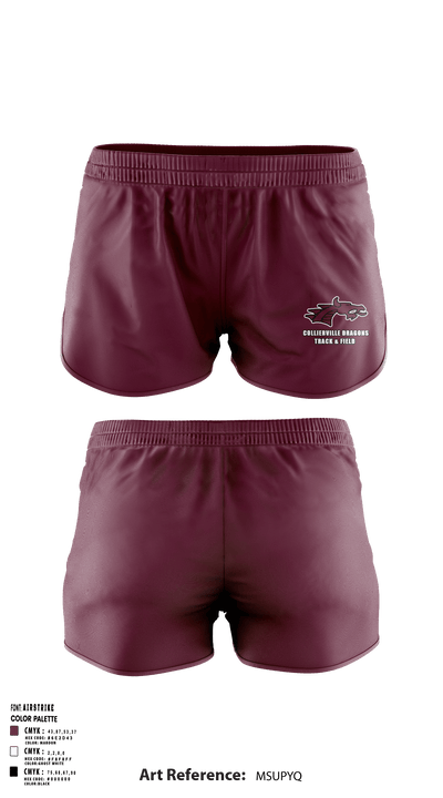 Collierville Dragons 752368 Women's Shorts - 1
