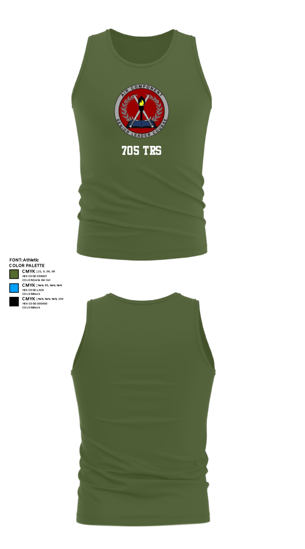 Tank Top, 705 TRS, Air Force, Teamtime, Team time, sublimation, custom sports apparel, team uniforms, spirit wear, spiritwear, sports uniforms, custom shirts, team store, custom team store, fundraiser sports, apparel fundraiser