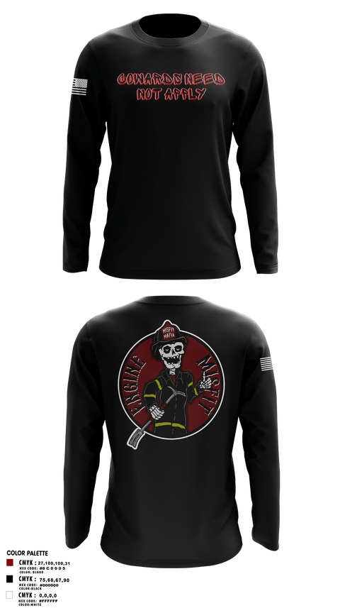Long Sleeve Performance Shirt, Engine 12, Fire Department, Teamtime, Team time, sublimation, custom sports apparel, team uniforms, spirit wear, spiritwear, sports uniforms, custom shirts, team store, custom team store, fundraiser sports, apparel fundraiser