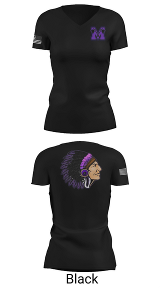 Womens Short Sleeve Vneck Shirt, Mount Gilead High School Wrestling, Wrestling, Teamtime, Team time, sublimation, custom sports apparel, team uniforms, spirit wear, spiritwear, sports uniforms, custom shirts, team store, custom team store, fundraiser sports, apparel fundraiser