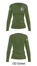 1st Comm Maintenance Sq 14666523 Women's Long Sleeve V-neck Shirt - 57
